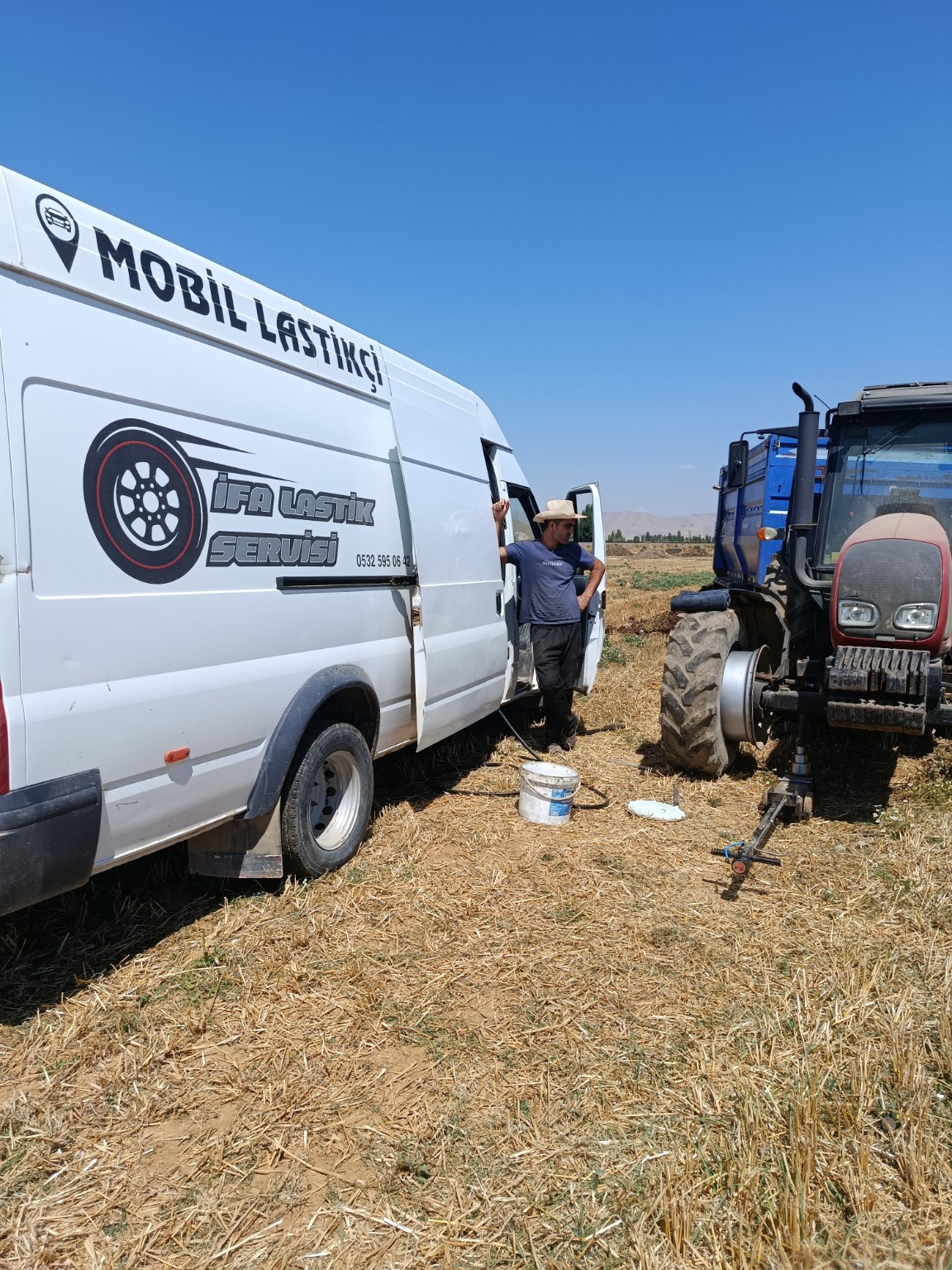 Ilgın mobil lastikçi traktör yol yardım servisi